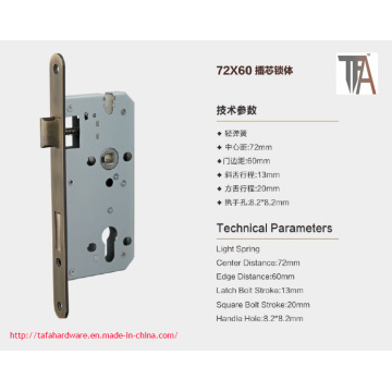 Corps de serrure de porte en mortaise de haute qualité